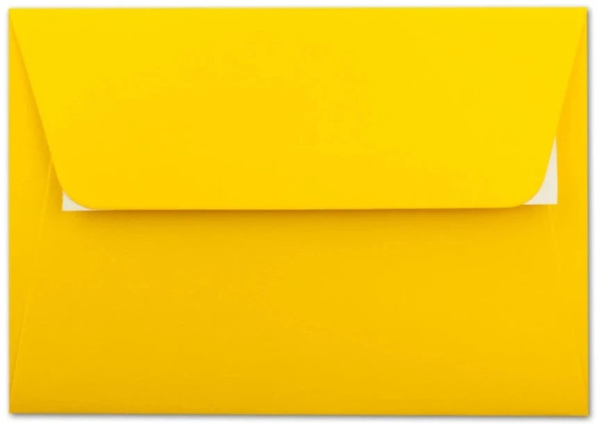 Briefumschläge DIN C6: Gelb (114 x 162mm)